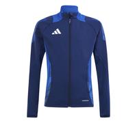 adidas Boys Tiro24 Kids Funnel Neck Raglan Sleeve Athletic Top in Navy Blue - Size 13Y
