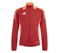adidas Boys Tiro24 Kids Funnel Neck Raglan Sleeve Athletic Top in Power Red - Size 11-12Y