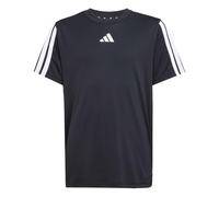 adidas Boy's Train Essentials 3-Stripes Shirt, Black/White, 5-6 Years