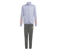 Adidas Boys Train Icons AERORAEDY 3-Stripes Tracksuit Colour: Silver, Size: 5-6 years
