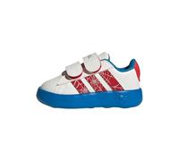 adidas Boy's Unisex x Marvel Spider-Man Grand Court Shoes Kids, Cloud White/Pure Ruby/Bright Blue, 8.5 UK Child