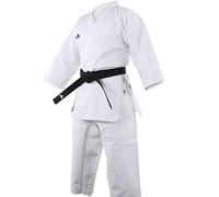 adidas Boy's - WKF Club Karate Uniform 8oz Martial Arts Student Gi, White, 130 UK