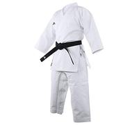 adidas Boy's - WKF Club Karate Uniform 8oz Martial Arts Student Gi, White, 140 UK