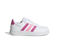 adidas Breaknet Lifestyle Court Lace Shoes Tennis, Cloud White/Lucid Fuchsia/Beam Pink, 2.5 UK