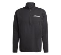 Adidas - Breathable Long sleeves T-shirt - Multi Half Zip Longsleeve Tee Black for Men - Size L Black