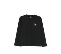 adidas by Stella McCartney logo-print long-sleeve T-shirt - Black XS-S-M