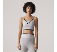 ADIDAS by Stella McCartney Womens Medium Support Sports Bra - Grey Recycled Material - Size X-Small