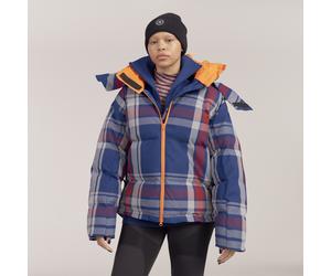 ADIDAS by Stella McCartney Womens Mid Length Padded Winter Jacket - Blue Recycled Material - Size Large