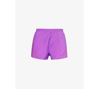 Adidas By Stella Mccartney Womens Shock Purple Running Brand-print Recycled-polyester Shorts L