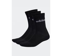 Adidas - C Lin Crew Pack Of 3 Black/White - Socks - black - M - 73% Cotton 25% Polyester 2% Elastane M
