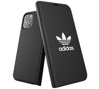 adidas Case Designed for iPhone 12 / iPhone 12 Pro 6.1, Booklet Drop-Tested Cases, Shockproof Raised Edges, Original Protective Case, Black