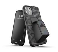 adidas Case Designed for iPhone 12 Mini 5.4, Camo Hand Strap, Drop Tested Cases, Shockproof Raised Edges, Sports Protective Case, Black