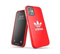 adidas Case Designed for iPhone 12 Mini 5.4, Drop Tested Cases, Shockproof Raised Edges, Original Snap Case Protective Cover, Scarlet Red
