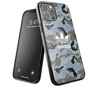 adidas Case designed for iPhone 12 Pro Max case, 6.7 inch, drop tested cases, shockproof raised edges, original snap case, protective case, cloudy emerald/blue oxide