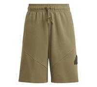 Adidas Childrens/Kids Future Icon Logo Shorts - Olive Strata - 9-10 Years - Olive Strata - 67% Cotton/33% Recycled Polyester