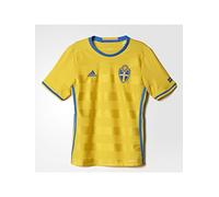 adidas Children's UEFA Euro 2016 Russia Away Jersey Replica Short Sleeve Home Jersey, Yellow/Bright Royal, 140