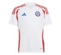 adidas Chile Away Shirt 2024 Junior 9-10 Years White