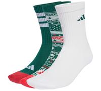 adidas - Christmas Graphic Crew Socks 3-Pack - Sports socks size 40-42 - M, white