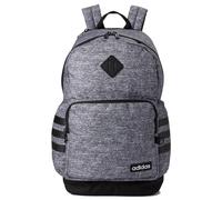 adidas Classic 3-Stripe Durable Backpack Student Athletic Sport Laptop Book Bag Jersey Onix Grey/Black/4.0 One Size