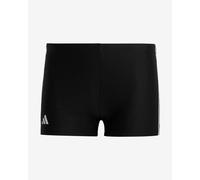 adidas Classic 3S Swim Shorts Matte Black White - XS