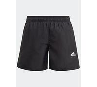 adidas Classic Badge of Sport Swim Shorts - Black, Black, Size 7-8 Years Black
