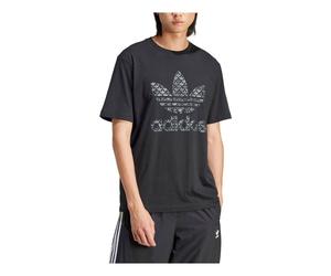 adidas Classic Monogram Graphic T-shirt Asia Sizing 'Black' IS0176 M