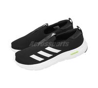 adidas Cloudfoam Move Lounger Core Black White Hi-Res Yellow Men Unisex ID6512