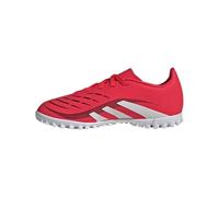 adidas Club Predator Turf Soccer Shoes for Children, Unisex, Lucid Red/White/Black, 24.0 cm