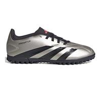 adidas Club Predator Turf Unisex Children's Trainers, Platinum Metallic Aurora Black Turbo, 11.5 UK