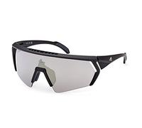 Adidas Sport Man SP0063 CMPT AERO 02G Sunglasses Injected Black-opaque Brown Mask Normal Mirror