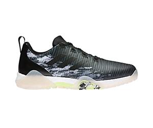 adidas Codechaos Spikeless Golf Shoes Men's Golf Shoes, Black Lime, 7.5 UK