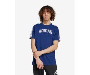 adidas Codes Collegiate Linear Graphic short sleeve T-shirt dark blue white - M