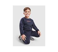 adidas Colour Block Linear Crew Tracksuit Infant - Blue 0-3M