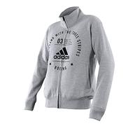 adidas Community Line Zipper, unisex_adult, adiCL03B-80900-XS, grey/black, XS