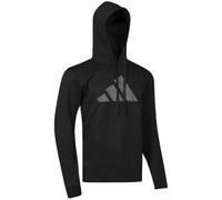 adidas Community Perfo Script Hooded Sweatshirt, Black, XL