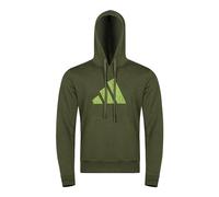 adidas Community Perfo Script Hooded Sweatshirt, Green, XXL/3XL