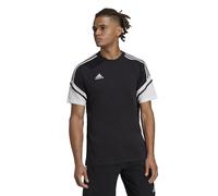 adidas Condivo 22 Mens Cotton Football T-Shirt Black Sports Top Teamwear