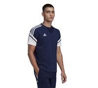 adidas Condivo 22 Mens Cotton Football T-Shirt Navy Sports Teamwear Top