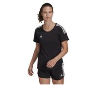 adidas Condivo 22 Womens Cotton Football T-Shirt Sports Jersey Black Teamwear