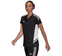 adidas Condivo 22 Womens Football T-Shirt Sports Jersey Black Teamwear Top