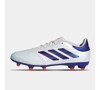 adidas COPA Pure II League Football Boots Firm Ground, Cloud White/Lucid Blue/Solar Red, 9.5 UK