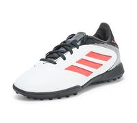 adidas Copa Pure 3 League Turf Soccer Shoes for Children, Unisex, White/Lucid Red/Black, 12 Little Kid