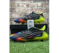 Adidas Copa Sense.1 FG GW3605 Al Rihla Pack Football Boots Men's UK 8 Black Cyan