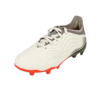 adidas Copa Sense.1 FG Junior Football Boots Soccer Cleats (UK 5 US 5.5 EU 38, White red Grey FY6159)