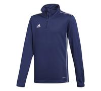 adidas Kid's Core 18 Training Top Sweatshirt, Dark Blue/White, 116 (S)