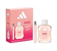 Adidas Core Giftset including Eau de Toilette (100ml, 3.3fl oz. & 10ml,0.33fl oz.), for her, floral and fruity fragrance