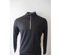 adidas core lightweight 1/4 zip sweater black/grey uk size medium