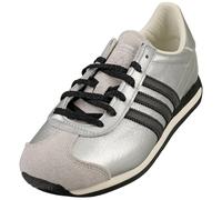 adidas Country Og Womens Fashion Trainers in Silver Black - 4.5 UK