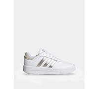 adidas Court Platform Trainers White/Metallic 7
