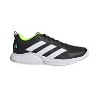 adidas Court Team Bounce 2.0 Women's Indoor Court Shoes | UK 7 in Core Black/Cloud White/Flash Aqua